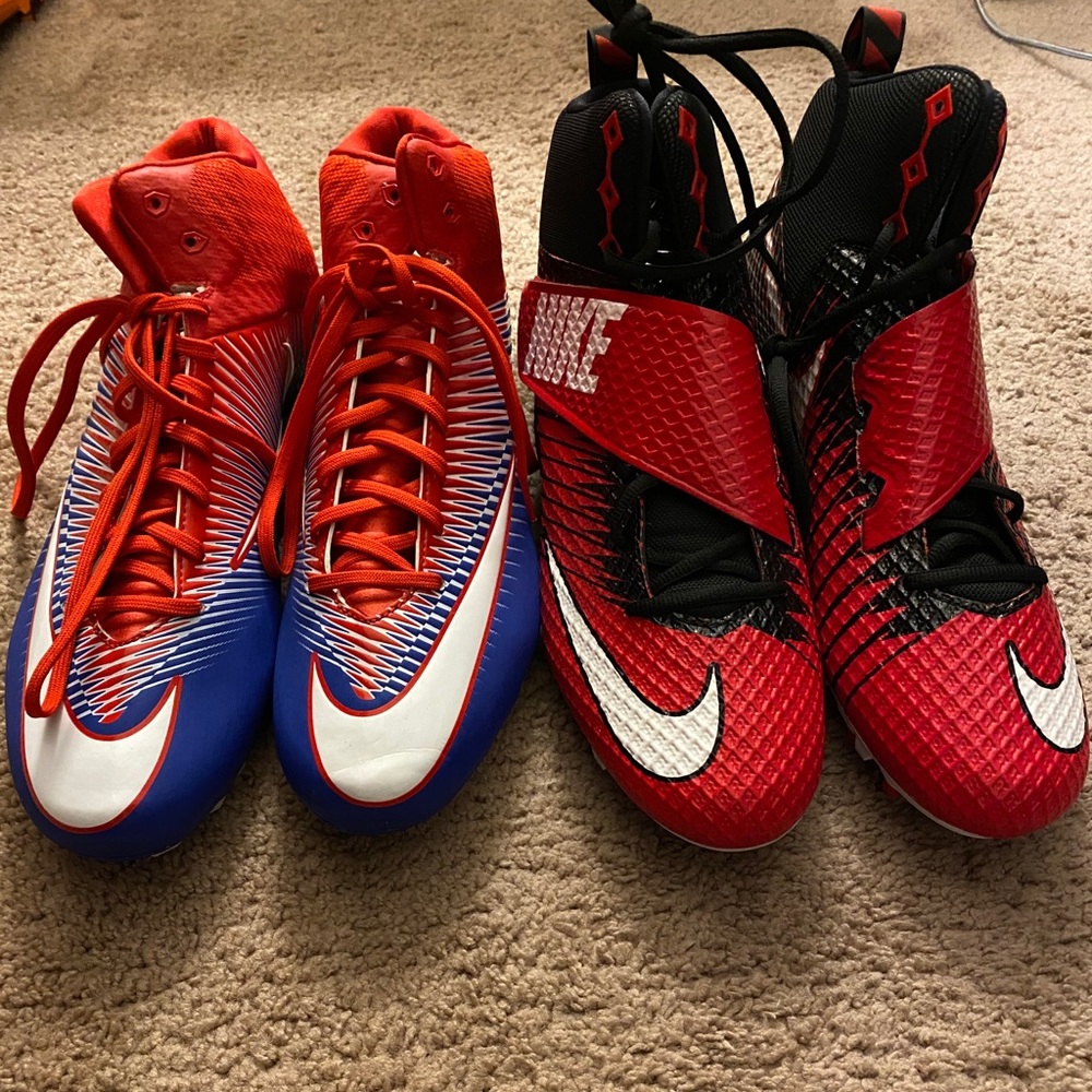 Lot of 2 size 15 men’s football cleats brand new